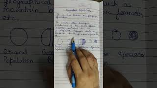 Allopatric Speciation #speciation #geographical #barrier