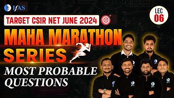 Maha Marathon Series | Most Probable Questions | Mathematical Science | CSIR NET JUNE 2024 | Lec -6