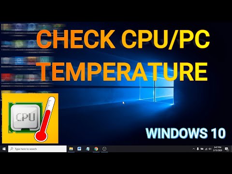 how to check cpu temperature windows 10