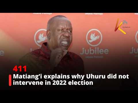Matiang’i explains why Uhuru did not intervene in 2022 election