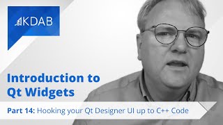 Introduction to Qt Widgets (Part 14) - Hooking Your Qt Designer UI up to C   Code