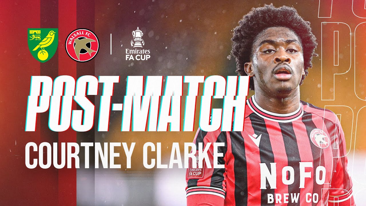 Post-match: Courtney Clarke speaks after Emirates FA Cup defeat to Norwich City