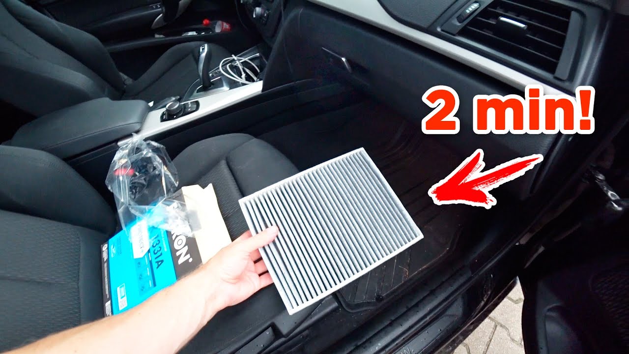 Replacement Cabin Air Filter BMW F30, F31, F32, F33, F34, F20 - change ...