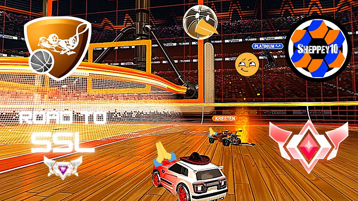 Two Well Matched Opponents! - Rocket League Hoops Road to SSL #10