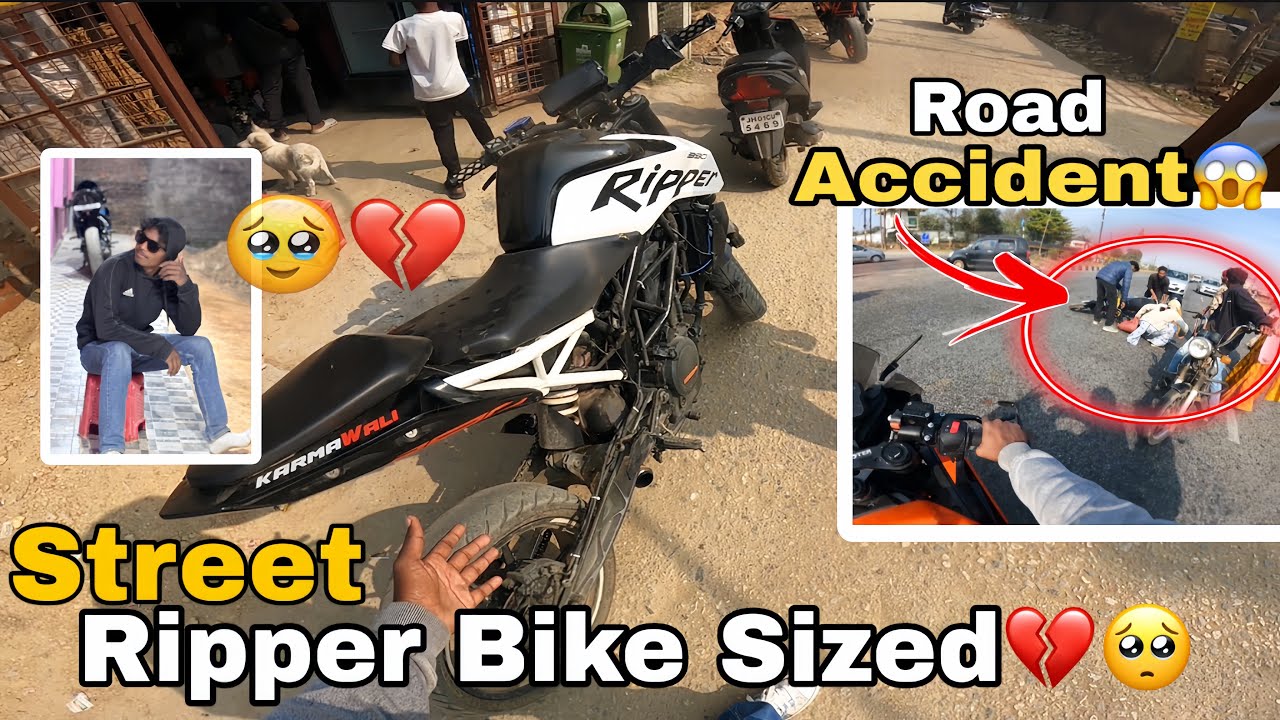 Street Ripper ( @Street.Ripper ) Ka Bike🚀 Sized Hogaya💔🥺 // Badly Crash😱🤯