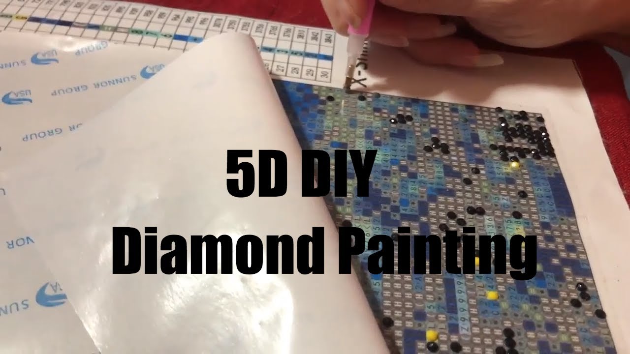 5D DIY Diamond Painting How To - What I do When Im Not Traveling - YouTube