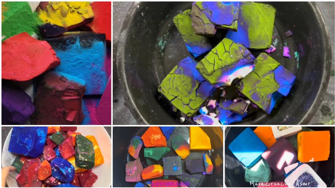 Soft Dusty Fluffy dyed BSN gym chalk😍🦋💐 | oddly satisfying| dyed gym ...