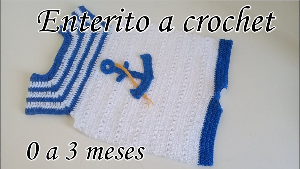 BODY A CROCHET PARA BEBE - PASO A PASO - TEJIDO FACIL