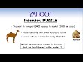 YAHOO Interview Puzzle Camel And Bananas Logic Optimization
