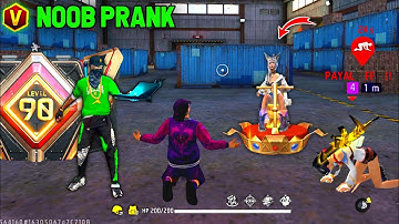 Noob Prank With Worldchat Cute Girl 😍 100 Level ने दिखाया Attitude 😤 Noob Prank Free Fire 🔥⚡