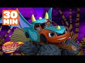 Blaze&#39;s Halloween Rescues &amp; Adventures! 🎃 w/ AJ | 30 Minutes | Blaze and the Monster Machines