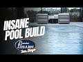 Serene Pool With Waterfall Feature and Jacuzzi - Pool Builder San San Diego