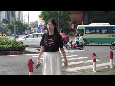 Walking on Ho Chi Minh City