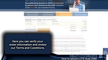 Unlock ZTE Avail Z992 by factory unlock code in Minutes!