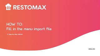 How to fill the import file menu properly
