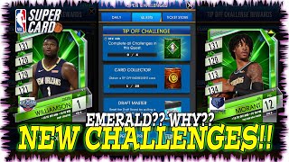 NEW TIP OFF CHALLENGES!! Single?!? Zion Williamson & Ja Morant Emerald Cards!! NBA SuperCard screenshot 5