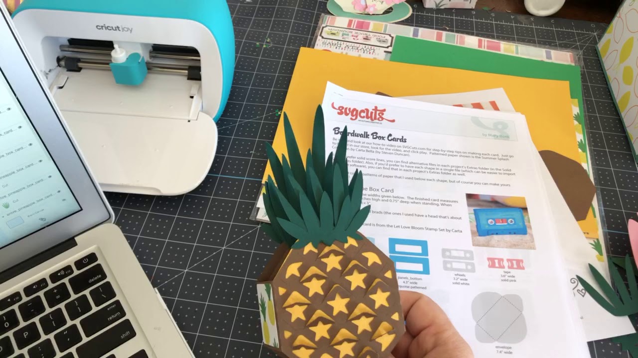 Cricut Joy DIY Greeting Card - Step by Step Tutorial - Pineapple