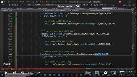HotelApp In Yoruba Using Blazor WebAssembly Part 9 Creation of Application Roles
