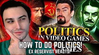 Politics in Video Games - EX RESERVIST REACTS! (The Act Man!)