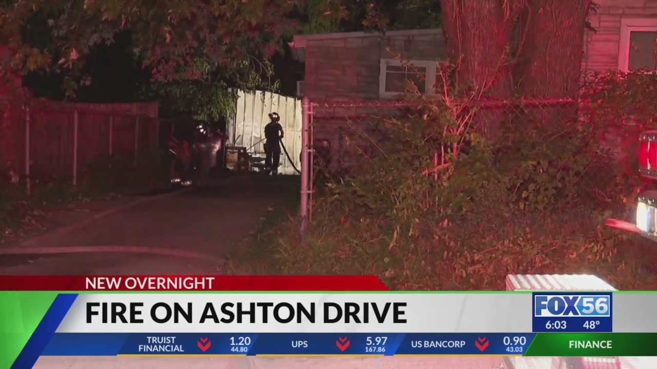 Lexington Fire Department respond to fire on Ashton Drive - YouTube