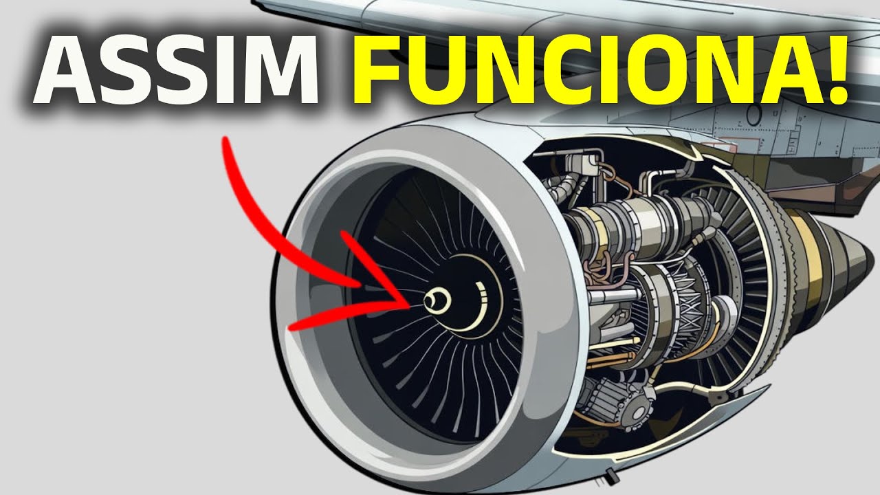 Como FUNCIONA de Verdade Um MOTOR de AVIÃO? (A Tecnologia que Mantém Você no Ar)