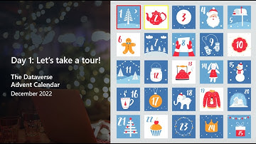 Dataverse Advent Calendar Day 1: Let