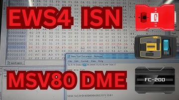 MSV80 DME Swap & EWS4 Change ISN