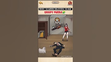 Prevent the murderer from entering the house 🏠👮‍♀️ | creepy puzzle🧩 | Android X iOS Gameplay #shorts