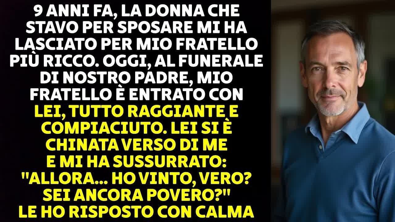 Al funerale di mio padre, la donna che mi aveva lasciato nove anni prima si è avvicinata e mi ha sussurrato: "Allora immagino di aver vinto, vero? Sei ancora povero?" Era al braccio di mio...