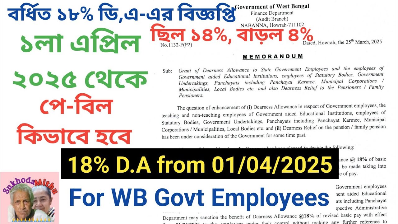 14 4 18 Dearness Allowance Order With Effect From 1st April 2025 14-4-18-dearness-allowance-order-with-effect-from-1st-april-2025