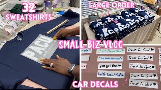 Making Sweatshirts From Home-Small Business Vlog