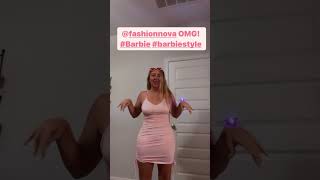 Fashionnova Haul Baby Pink Backless Dress Ruche Butt Lovable Curves Barbie Pink Barbie Girl