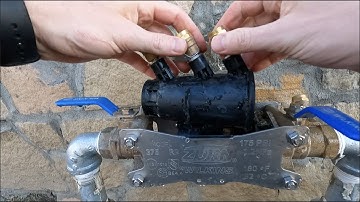 Sprinkler System Start-Up With Back-flow Preventer