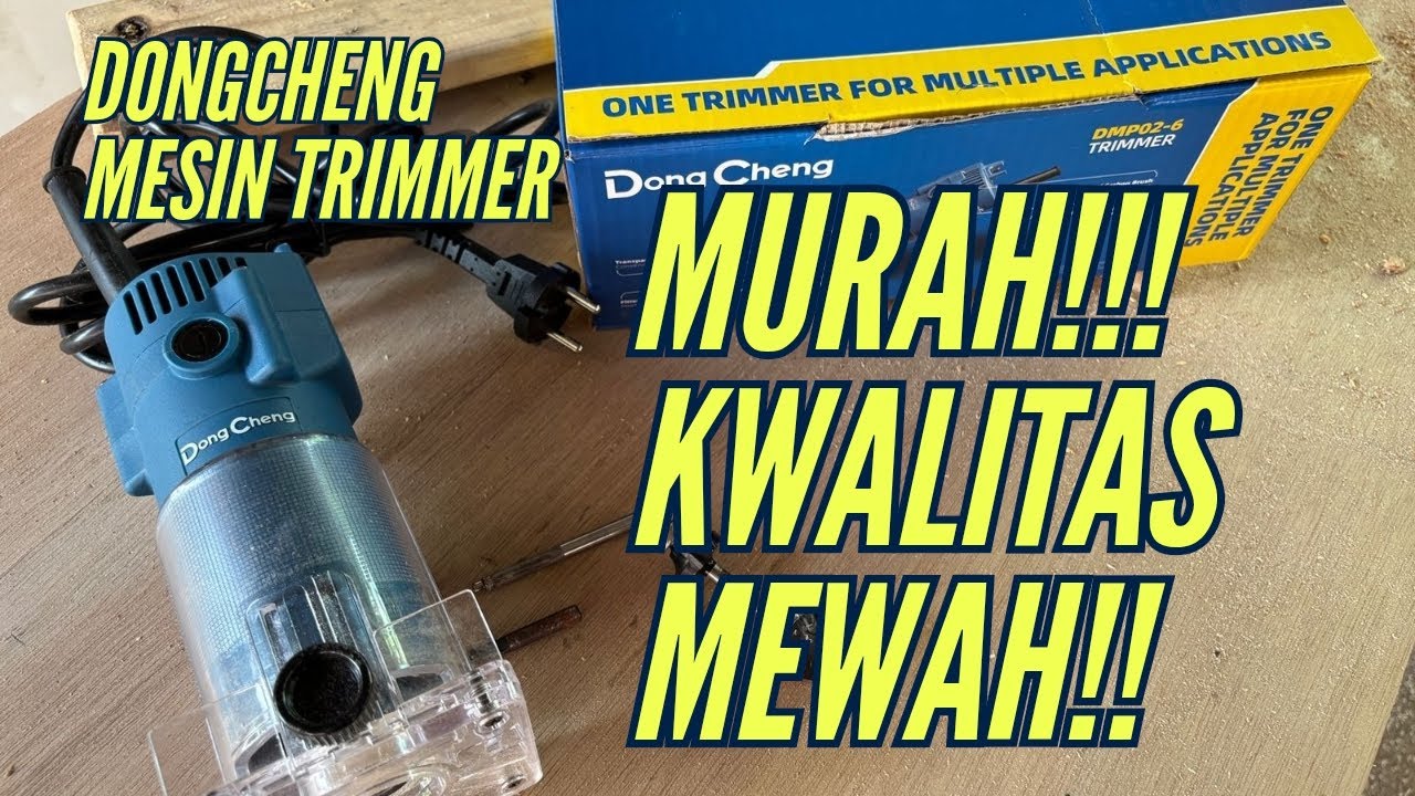 Riview DongCheng mesin trimmer DMP02-6 // mesin router kayu #dongcheng ...