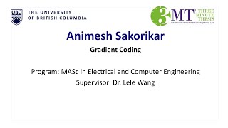 2021 3MT: Animesh Sakorikar (semi-finalist)