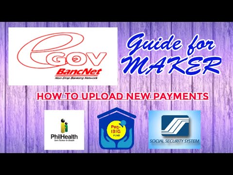 How To Upload New Payment Egov Bancnet Online | Guide For Makers