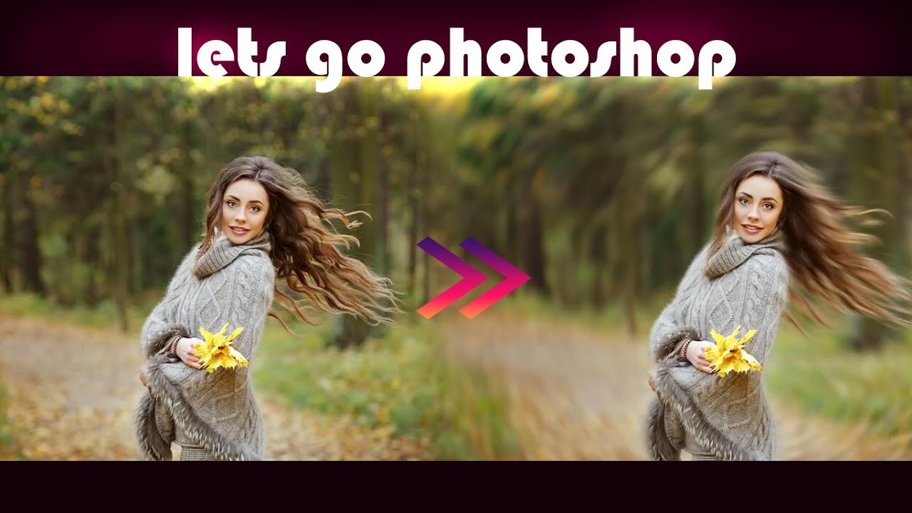 عمل تأثير ضبابية بوكيه للخلفية في الفوتوشوب creative background blur - 1-minute photoshop