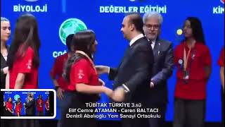 Tübi̇tak Türkiye 3.Sü Öğrencilerimiz Elif Cemre Ataman Ve Ceren Baltaci