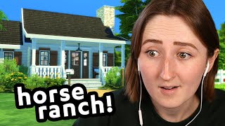 i built a *perfect* farm starter home in the sims