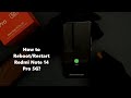 How to Reboot/Restart Redmi Note 14 Pro 5G?