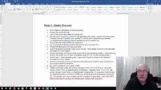 Capstone Week 6 Overview