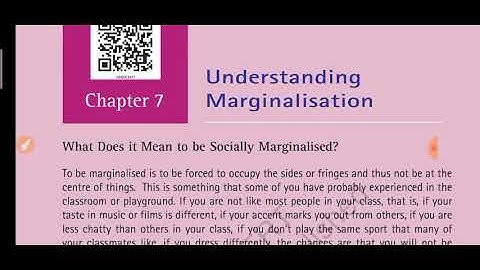 Class8th Civics Chapter 7 Understanding Marginalisation Part 1 full explanation हिंदी में
