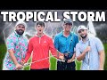 We Played A 4 Man Scramble In a Tropical Storm | GM GOLF