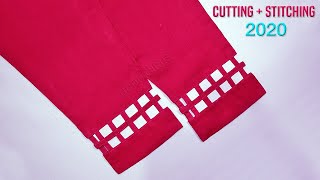 A very easy, beautiful and new capri pant bottom design. learn how to
make stylish pajama cutting stitching of ladies trouser ...
