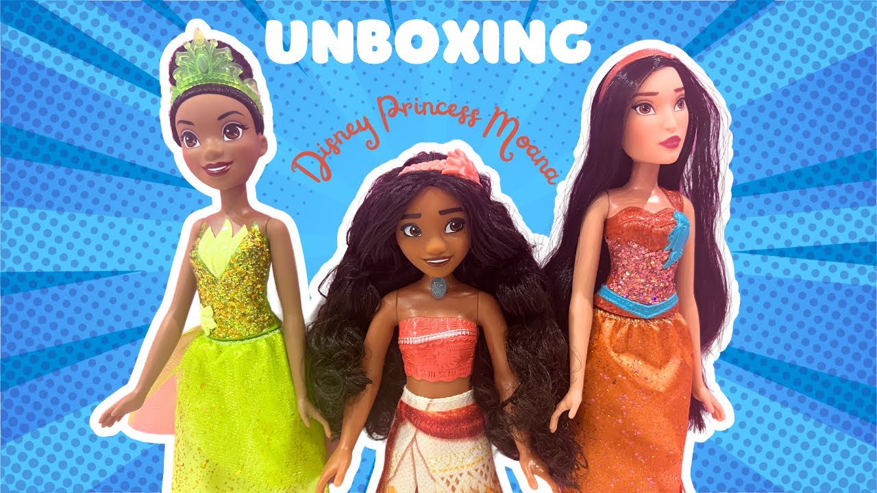Unboxing Disney Princess Royal Shimmer Moana Fashion Doll Clothes Accessories Toy