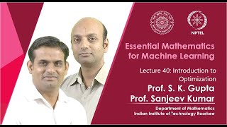 Lecture 40: Introduction to Optimization