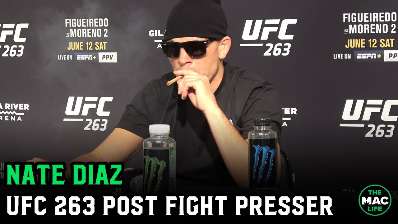 Nate Diaz In The Real World I Won That Fight Ufc 263 Post Fight Presser Youtube