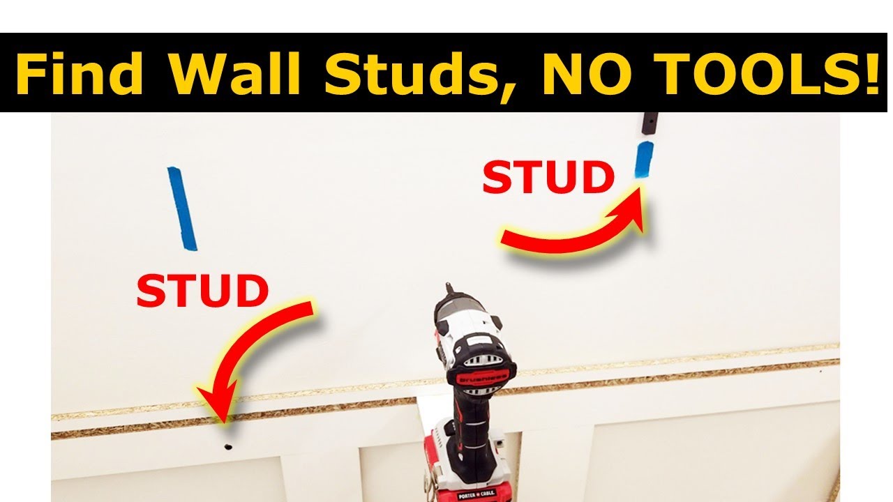 How to Find Stud In Wall Without Stud Finder Tool 30 Seconds - YouTube - How To Find A Stud Without A Stud Finder