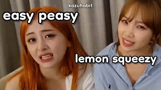 chaewon learns english from yunjin (ft. easy peasy lemon squeezy)