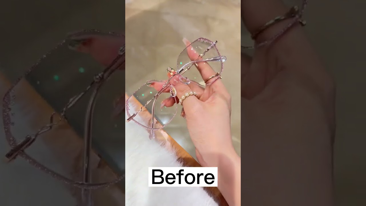 🌸These rimless color-changing glasses​​ are pure glam💎